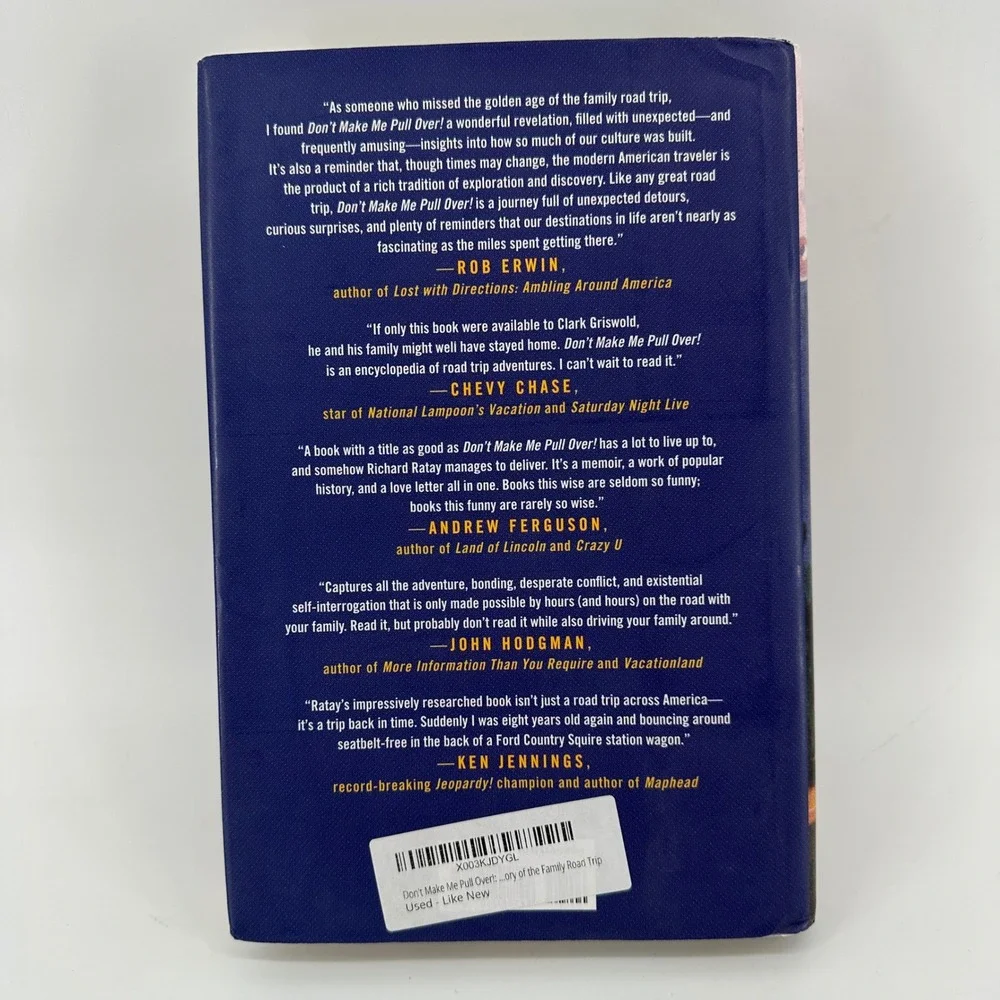 Dont Make Me Pull Over Richard Ratay Informal History Family Road Trip Hardcover